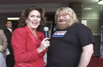 Dana Adkins interviewing Bruce Vilanch