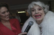Dana Adkins interviewing Carol Channing