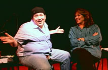 Dana Adkins interviewing Lea Delaria